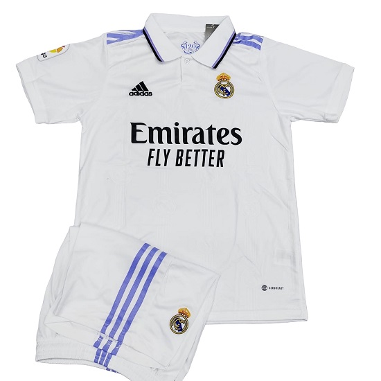 Real Madrid Home Football Jersey 22/23 Set – The Venu Sports Shop