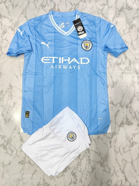 Manchester City Away Football Jersey 22/23 Set – The Venu Sports Shop