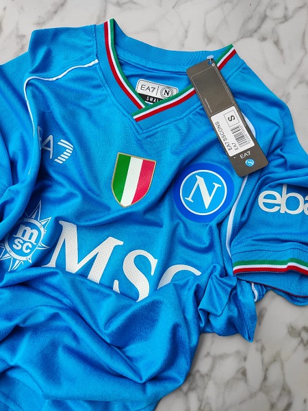 Venu Napoli home player football jersey