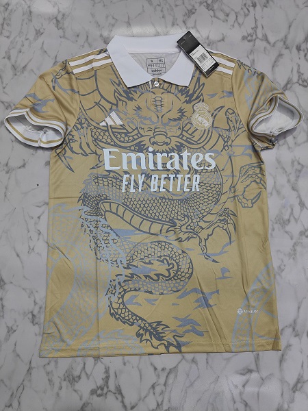 Real Madrid 23/24 Special Gold Dragon Jersey – FootballVintageTees