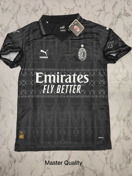 Ac Milan fourth black kit master football jersey master Venu