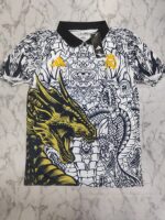 Real Madrid black & golden dragon master football jersey Venu