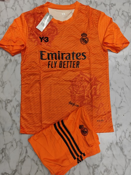 Real Madrid Y3 Orange set football jersey Venu