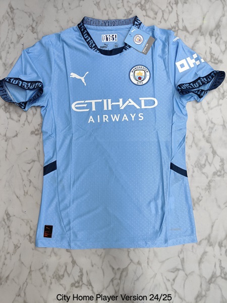 Manchester City home player football jersey Venu