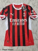 Ac Milan home player football jersey Venu