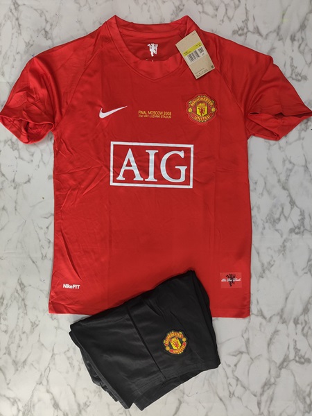 Manchester United home retro set football jersey Venu