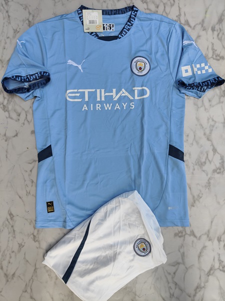 Manchester City home set football jersey Venu