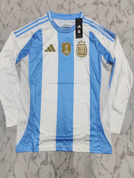 Argentina home full sleeves master football jersey Venu