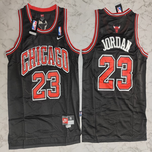 Chicago Bulls Michael Jordon black master basketball jersey Venu