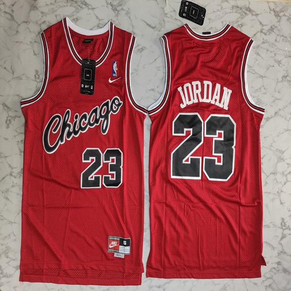 Chicago Bulls Michael Jordon red master basketball jersey Venu