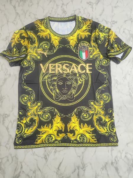 Italy Versace yellow master football jersey Venu