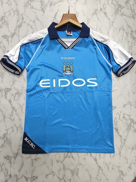 Manchester City home retro player football jersey Venu