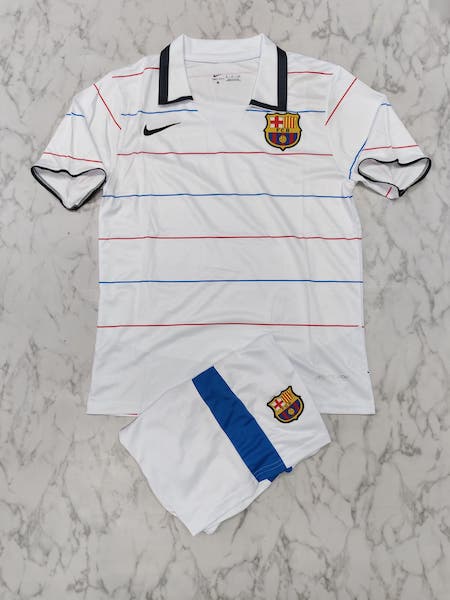 Fc barcelona away retro set football jersey Venu