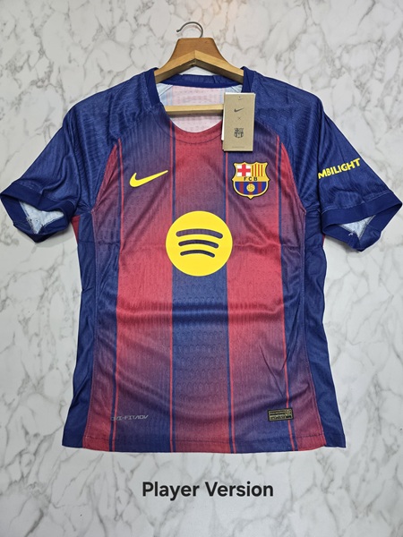 Fc Barcelona home player football jersey Vemu