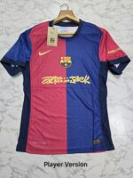 Fc Barcelona home travis scott player football jersey Venu