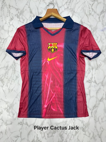 Fc barcelona home cactus jack player football jersey Venu