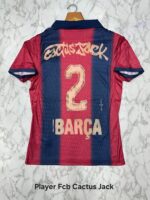 Venu Fc barcelona home cactus jack player football jersey
