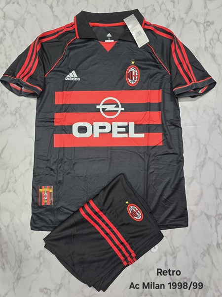 Ac milan home retro set football jersey Venu