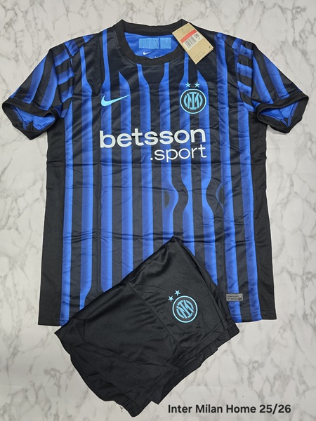 Inter milan home set football jersey Venu